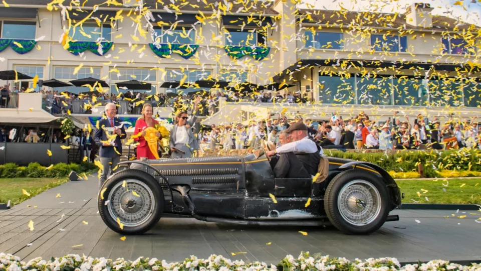 Monterey Car Week: Unrestored Bugatti wins top honors; auction action hits speed bump; new luxe cars debut